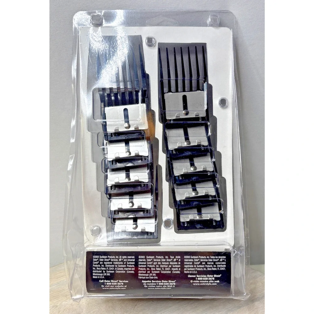 Oster Universal Clipper Comb Set 10 Guards Barber Hair Clipper Attachment